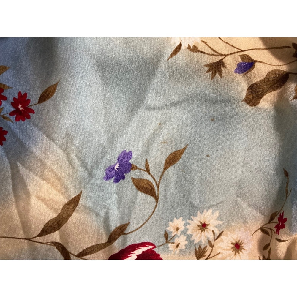 Vintage Style Floral Midi Skirt Elastic Waist Plus Size 1X coastal grandmacore - Picture 8 of 9